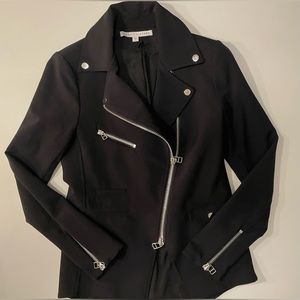 Veronica Beard Scuba Hadley Moto Jacket
